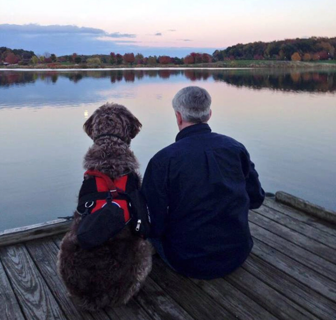 Veteran: Lon Hodge and His Dog Gander